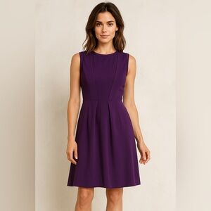 MaxMara Deep Purple Sleeveless dress - size small, i think. See measurements.
